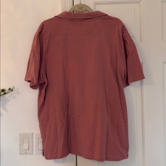 Faherty Brand Feeder Stripe Polo Sunrise Red/Navy XXL - Picture 3 of 8